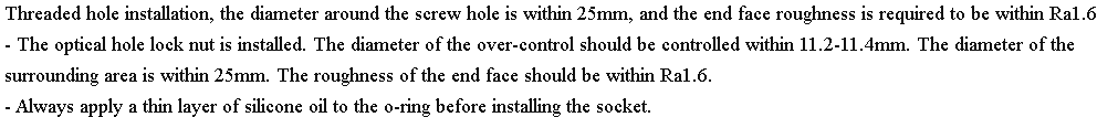 Description of Underwater Connectors Description of Underwater Connectors